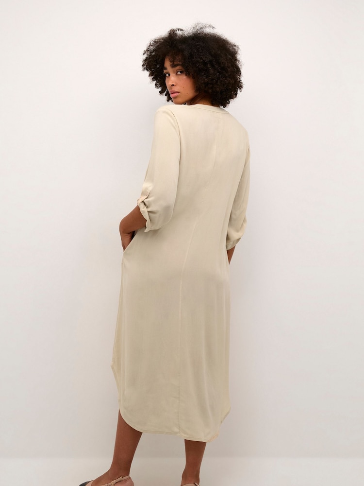 Kaffe Casual Fit Dora Pocket Maxi Dress - Image 2 of 6