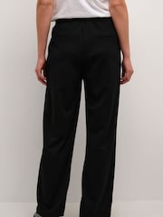 Kaffe Frederikke Jersey Elastic Waist Black Trousers - Image 2 of 6