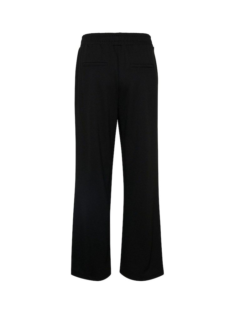 Kaffe Frederikke Jersey Elastic Waist Black Trousers - Image 6 of 6