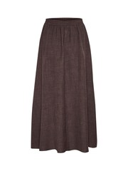 Kaffe Ellen Elastic Waist Pocket Maxi Skirt - Image 4 of 5