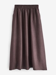 Kaffe Ellen Elastic Waist Pocket Maxi Skirt - Image 5 of 5