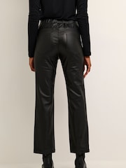 Kaffe KAada Cropped Elastic Waist Black Jeggings - Image 2 of 6