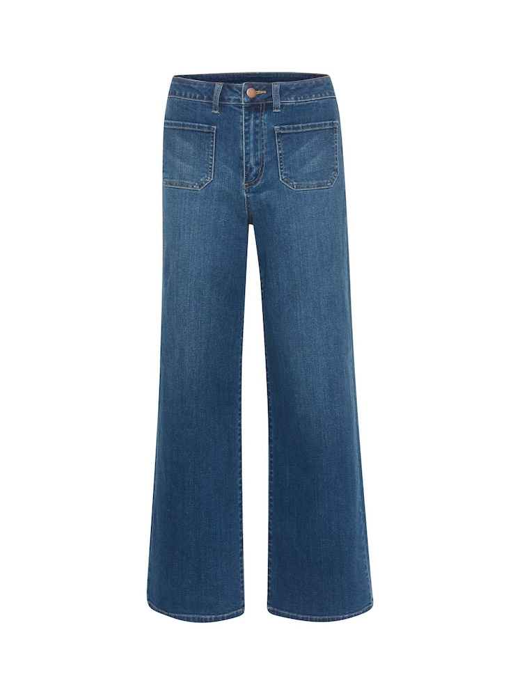 Kaffe Blue Karla Flared Jeans - Image 5 of 5