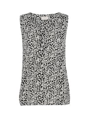 Kaffe Amber V-Neck Printed Sleeveless Top - Image 6 of 7