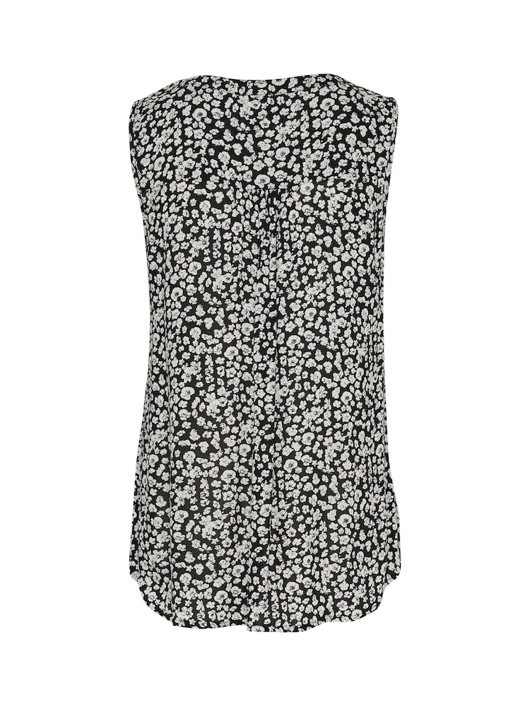 Kaffe Amber V-Neck Printed Sleeveless Top - Image 7 of 7