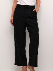 Kaffe Merle Wide Legs Midrise Waist Black Trousers - Image 1 of 6