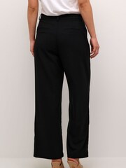 Kaffe Merle Wide Legs Midrise Waist Black Trousers - Image 2 of 6
