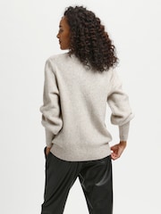 Kaffe Regular Fit Merana V-Neck Pullover Jumper - Image 2 of 7