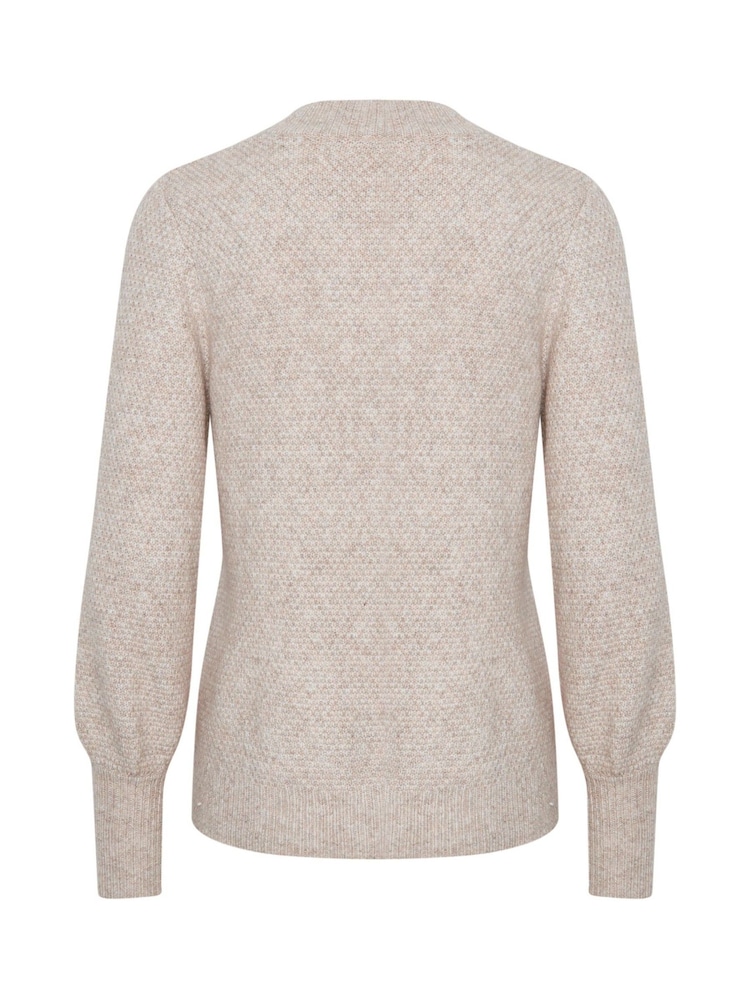 Kaffe Regular Fit Merana V-Neck Pullover Jumper - Image 7 of 7