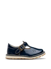 Clarks Blue Wide Fit (G) Patent Joyful Skip Toddler Shoes - Image 1 of 7