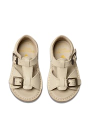 Clarks Natural Standard Fit (F) Leather Playsun Reef  T. Sandals - Image 6 of 7