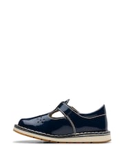 Clarks Blue Standard Fit (F) Patent Joyful Skip Toddler Shoes - Image 2 of 7