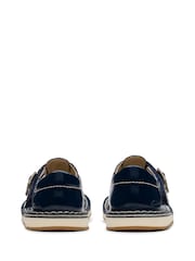 Clarks Blue Standard Fit (F) Patent Joyful Skip Toddler Shoes - Image 5 of 7