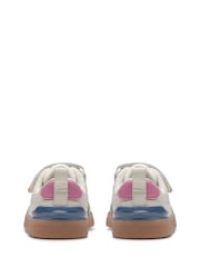 Clarks White Standard Fit (F) Oslo Vibe Toddler Shoes - Image 5 of 7