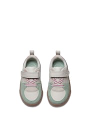 Clarks White Standard Fit (F) Oslo Vibe Toddler Shoes - Image 6 of 7