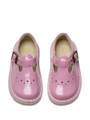 Clarks Pink Standard Fit (F) Patent Joyful Skip Toddler Shoes - Image 6 of 7