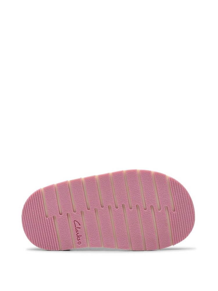 Clarks Pink Standard Fit (F) Patent Joyful Skip Toddler Shoes - Image 7 of 7