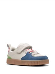 Clarks White Oslo Vibe Toddler Shoes - Image 3 of 7