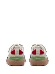 Clarks White Oslo Vibe Toddler Shoes - Image 6 of 7