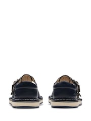 Clarks Blue Standard Fit (F) Leather Playsun Reef  T. Sandals - Image 5 of 7