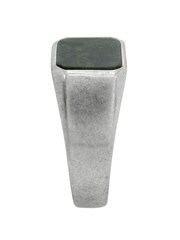 AllSaints Black Mens Onyx Sterling Silver Tone Signet Ring - Image 3 of 3