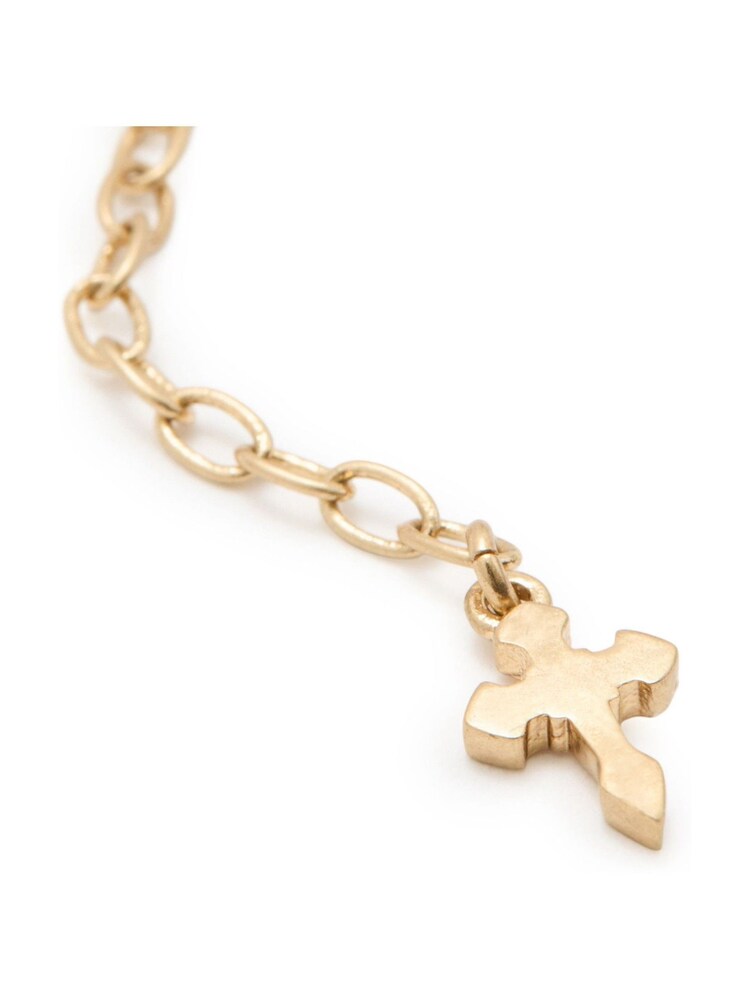 AllSaints Gold Tone Signature Pyramid Stud And Cuff Earrings Set - Image 3 of 3