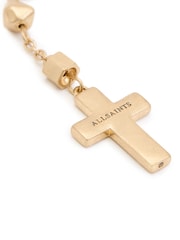 AllSaints Gold Tone Signature Saint And Cross Y Necklace - Image 4 of 5