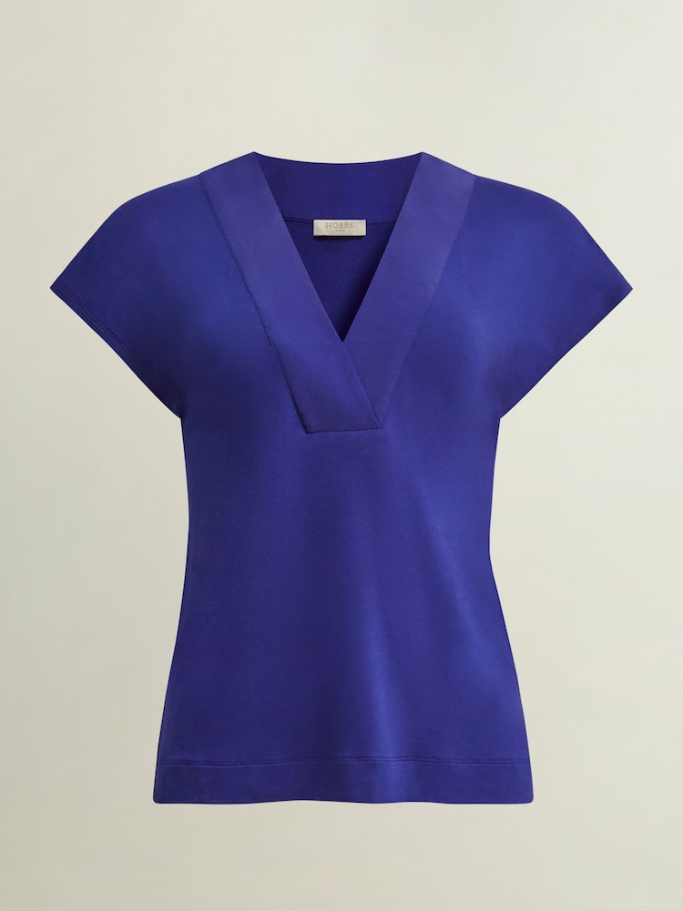 Hobbs Blue Jonie Top - Image 4 of 4 Hobbs Blue Jonie Top - Image 4 of 4