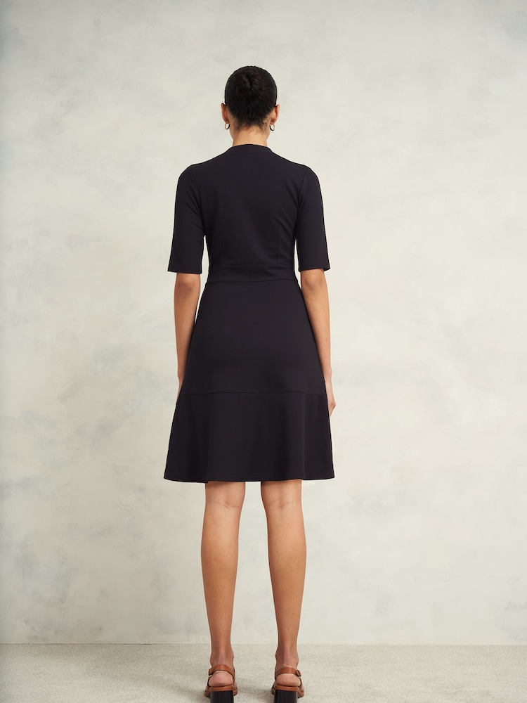 Hobbs Blue Emilia Ponte Dress - Image 2 of 4