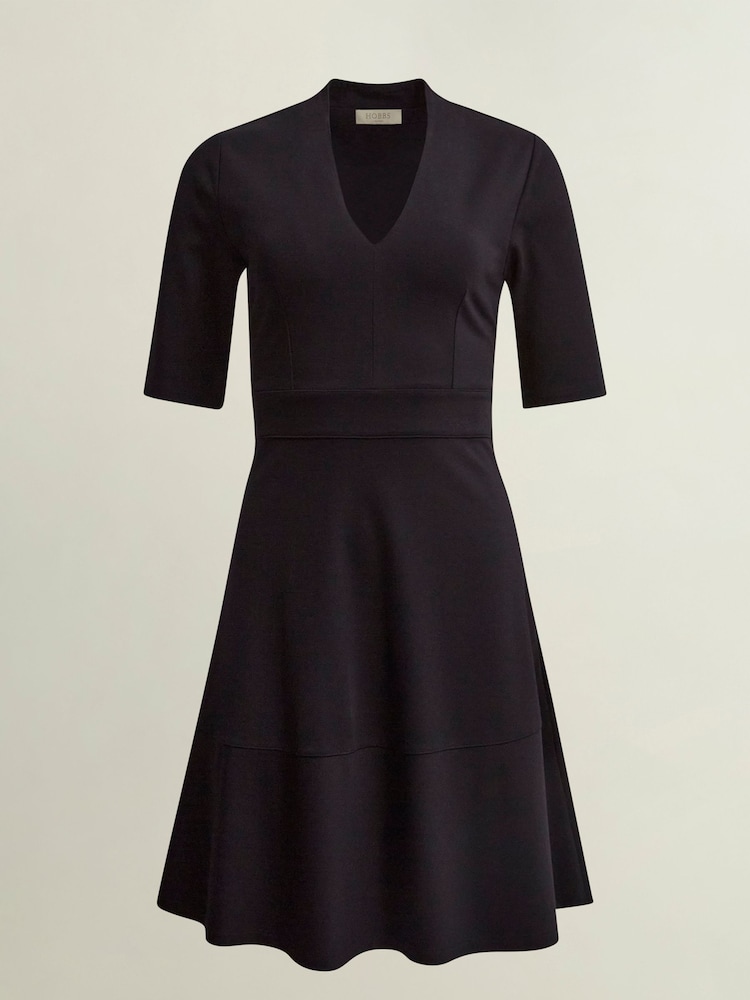 Hobbs Blue Emilia Ponte Dress - Image 4 of 4