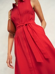 Hobbs Red Sandra Dress - Image 4 of 5