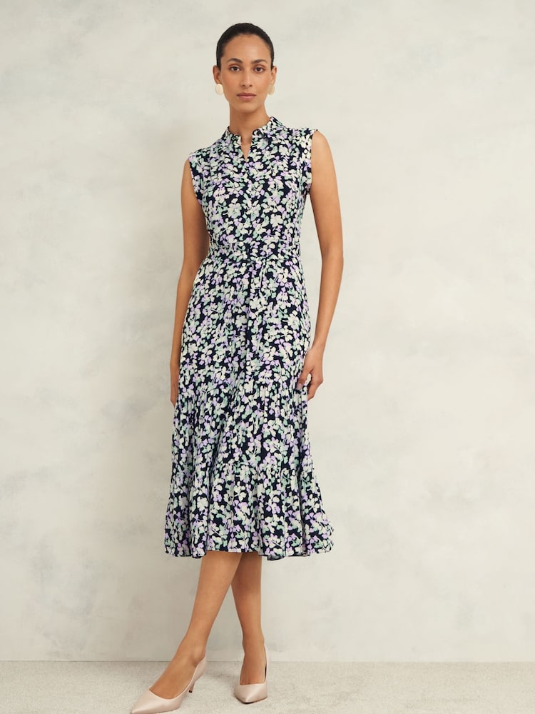 Hobbs Blue Esme Dress - Image 1 of 4