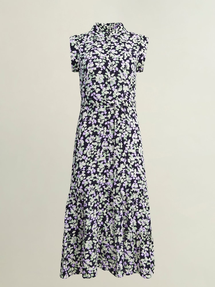 Hobbs Blue Esme Dress - Image 4 of 4 Hobbs Blue Esme Dress - Image 4 of 4