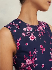 Hobbs Blue Bethany Dress - Image 3 of 4