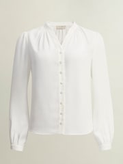 Hobbs White Peony Blouse - Image 4 of 4