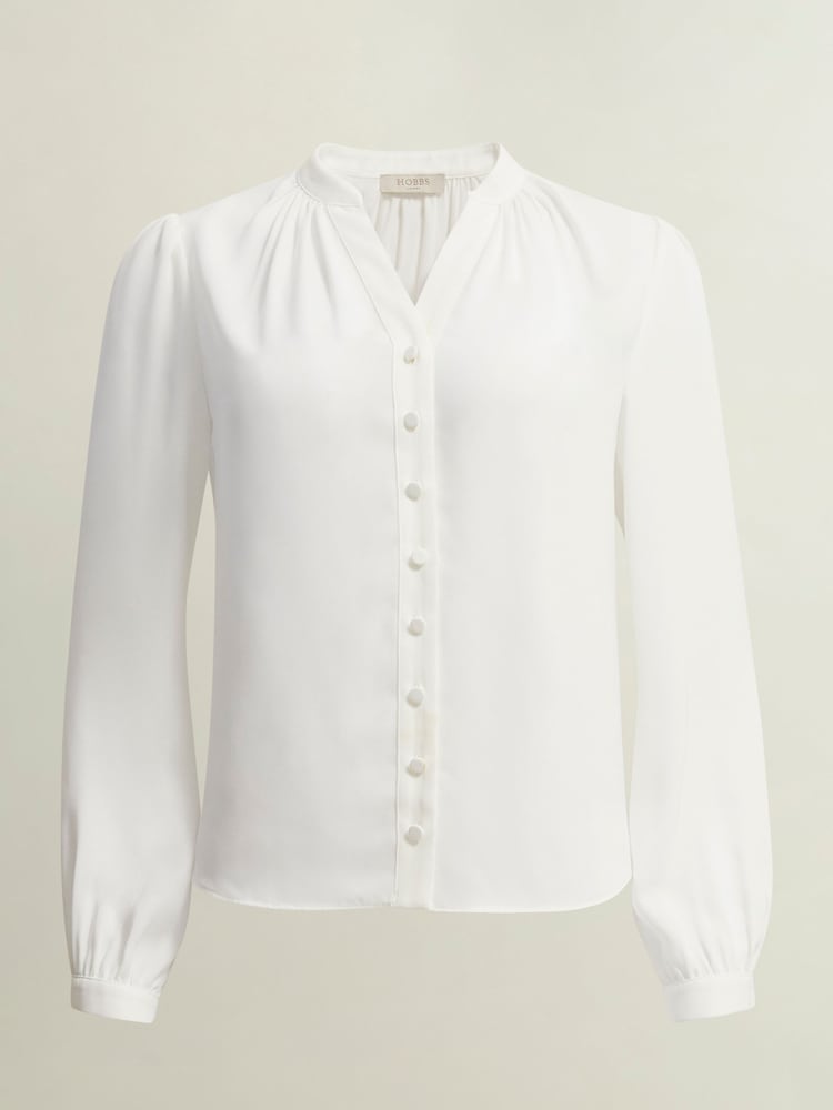 Hobbs White Peony Blouse - Image 4 of 4