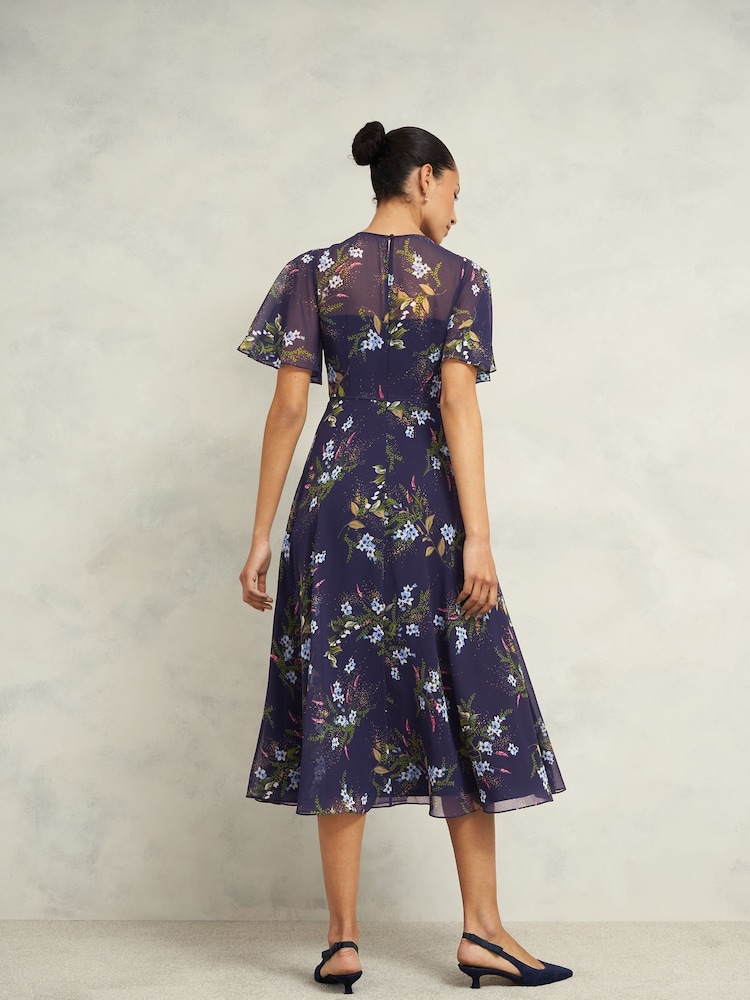 Hobbs Blue Callie Dress - Image 2 of 4
