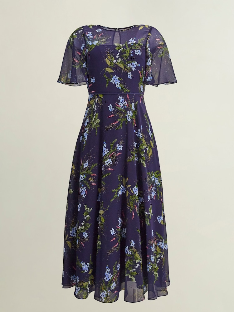 Hobbs Blue Callie Dress - Image 4 of 4
