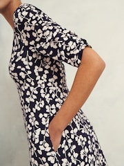 Hobbs Blue Bonnie Dress - Image 3 of 4