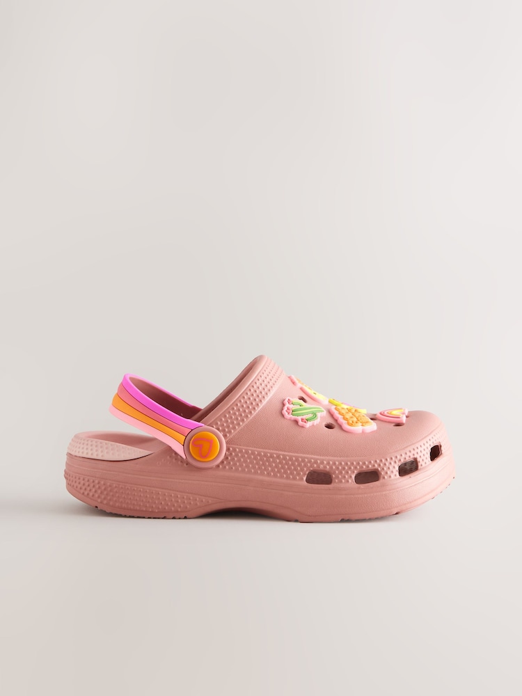 Pink Western Character Comfort Clogs - Image 2 of 5 Pink Western Character Comfort Clogs - Image 2 of 5