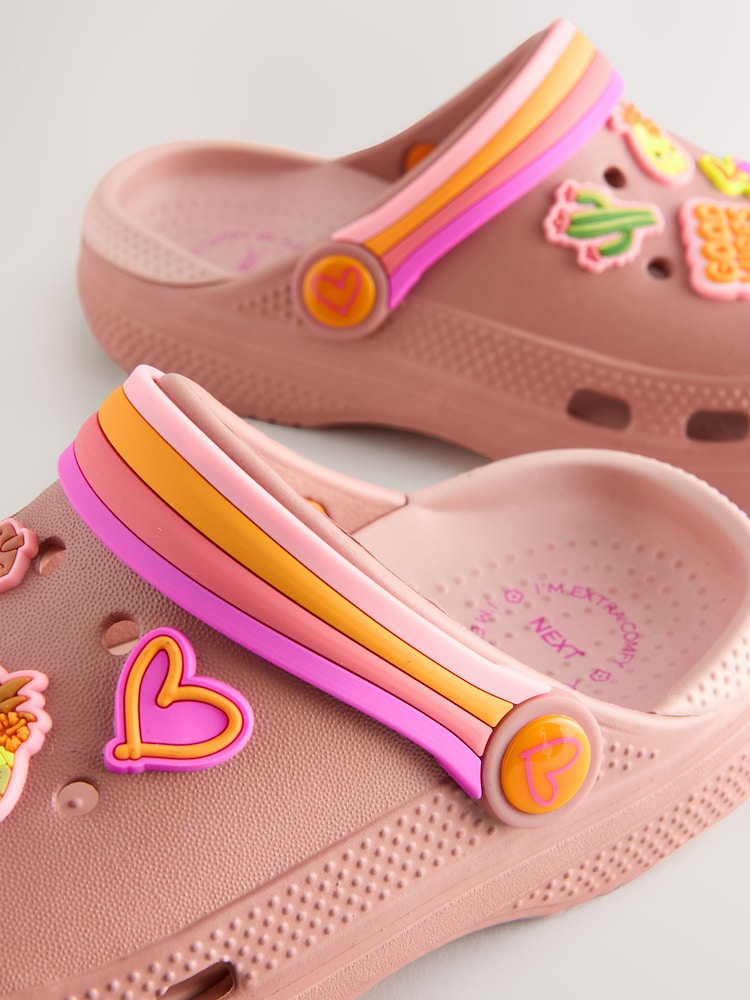 Pink Western Character Comfort Clogs - Image 5 of 5 Pink Western Character Comfort Clogs - Image 5 of 5