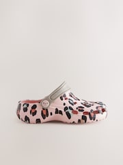 Pink Animal Print Clogs - Image 2 of 5