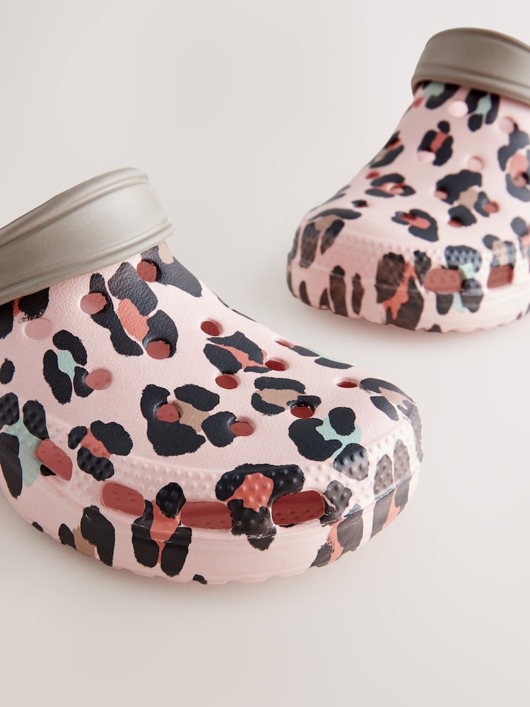 Pink Animal Print Clogs - Image 5 of 5