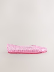 Hot Pink Jelly Ballet Shoes - Image 2 of 5