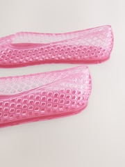 Hot Pink Jelly Ballet Shoes - Image 4 of 5