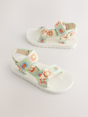Sage Green Crochet Crochet Trekker Sandals - Image 4 of 8