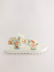 Sage Green Crochet Crochet Trekker Sandals - Image 5 of 8
