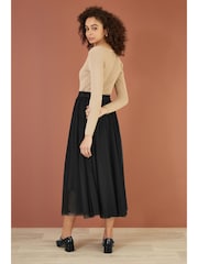 Yumi Black Mesh Tulle Skirt - Image 3 of 4