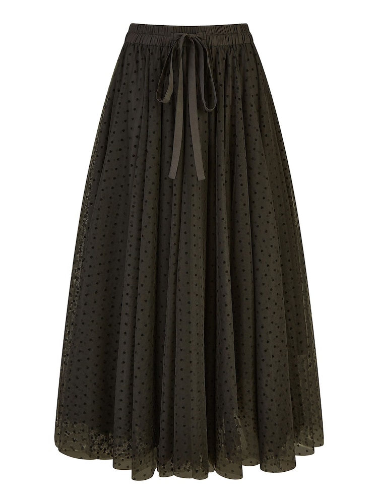 Yumi Black Mesh Tulle Skirt - Image 4 of 4