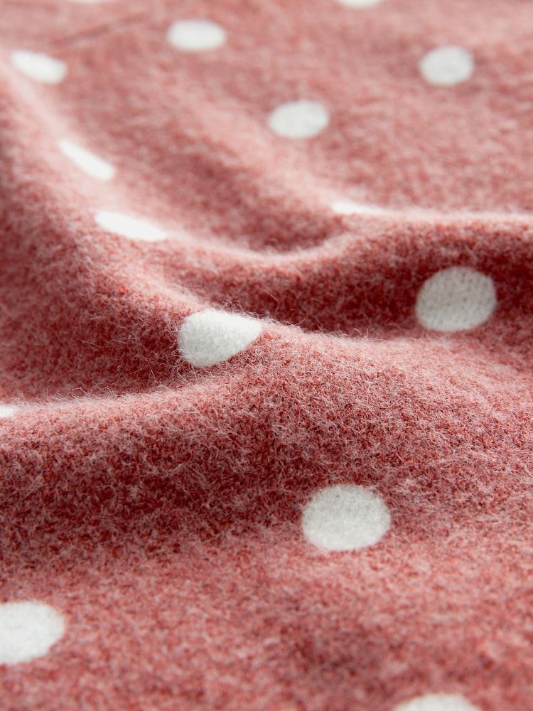 Brown Spot Pearl Button Cardigan - Image 7 of 8